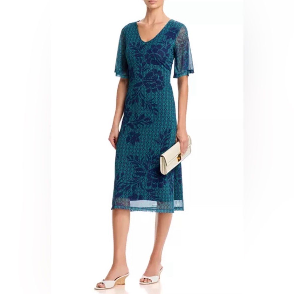 Johnny Was Mesh Mid Dress. M. NWT.